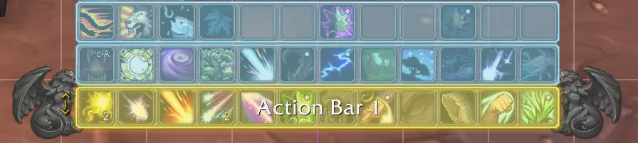 With Bar Art activated World of Warcraft HUD Editor 10.0