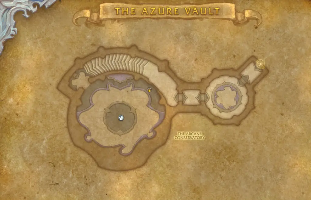 The Azure Vault WoW Dungeon Guide - Map 1