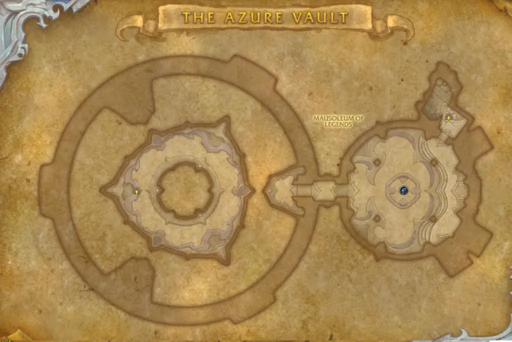 The Azure Vault WoW Dungeon Guide - Map 3