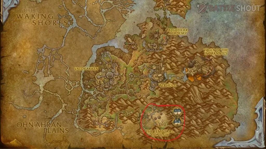 Dawn of the Infinite dungeon location
